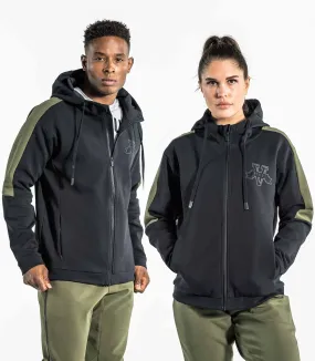 YUKON FULL-ZIP HOODIE - OD|GREEN/BLACK