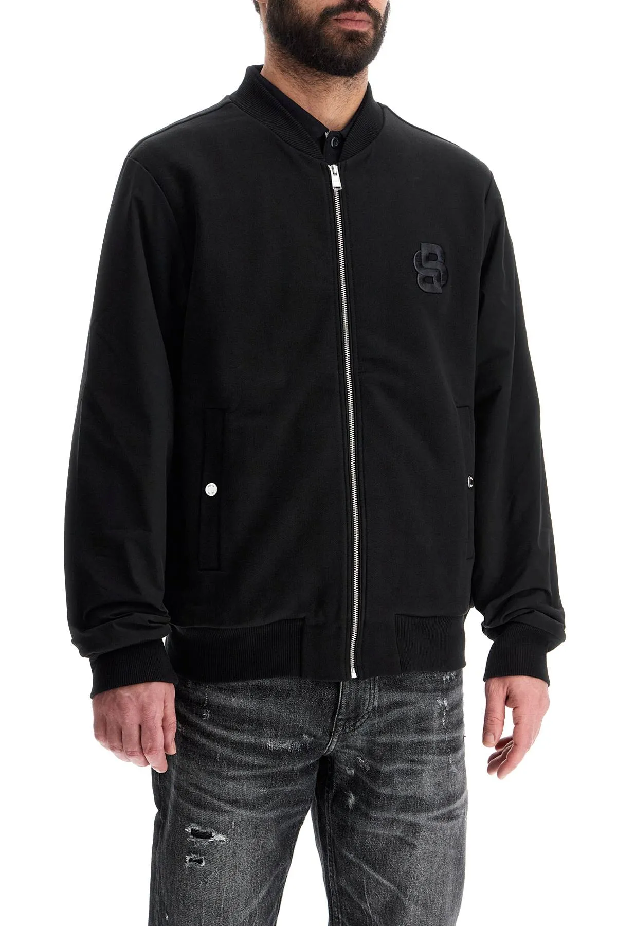 Zip Bomber Cotton Sweatshirt